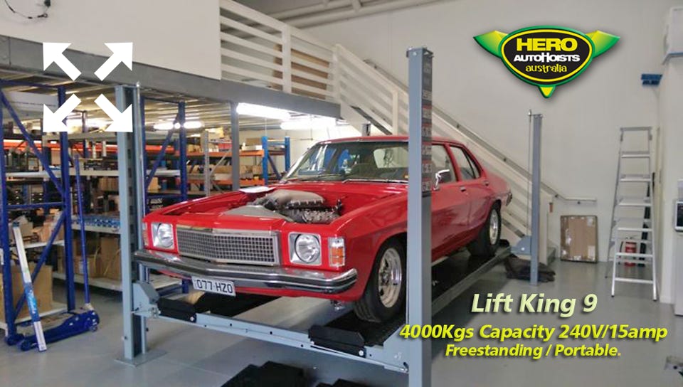 Lift King 9: 4000Kgs Freestanding / Portable Car Service Hoist