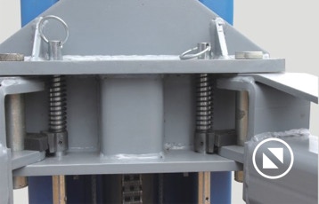 Lift King 9/2-Post Floor-plate Prosumer Service Hoist: Locking Gears Detail. Superior to externally located locking gears..